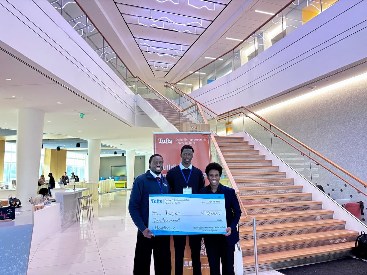 TamamHealth co-founders at the Derby Entrepreneurship Center, Tufts University